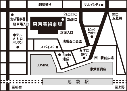 劇場への地図