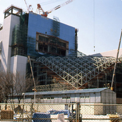 建設工事着工時の写真