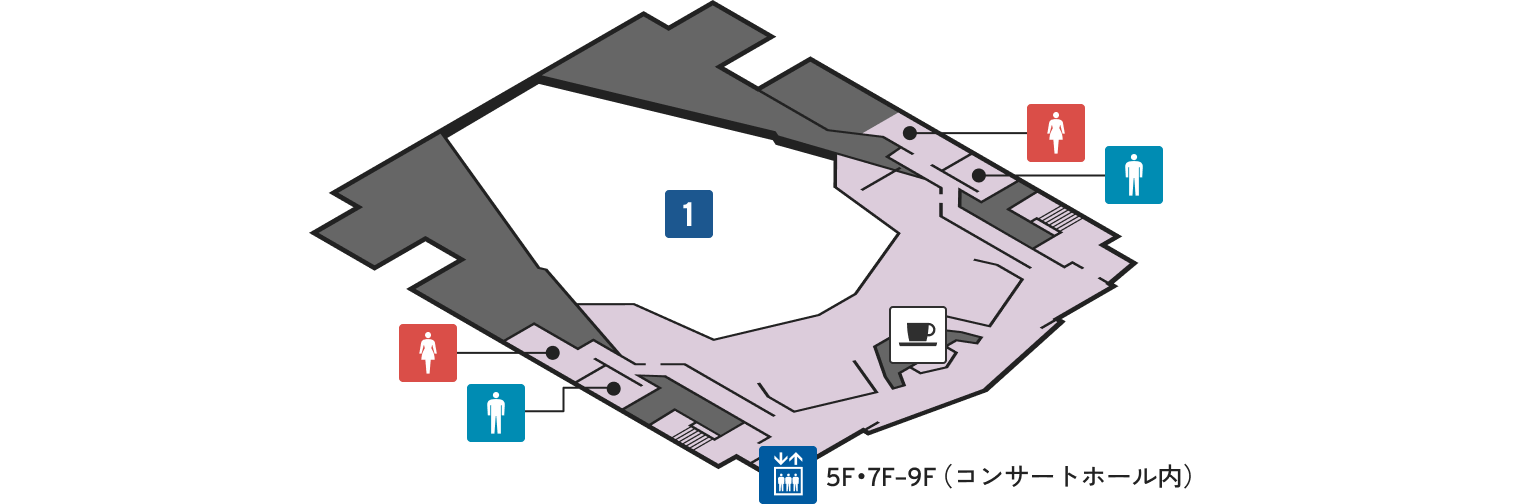 9階のフロアマップ