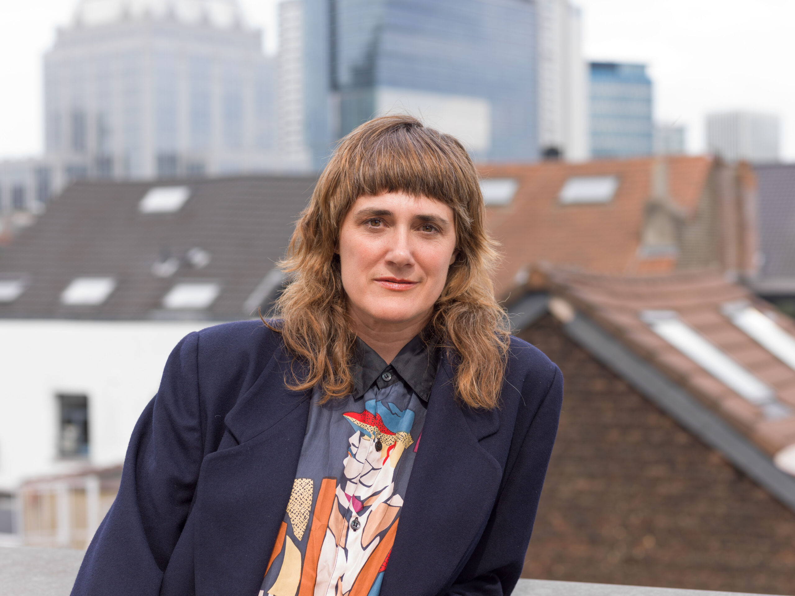 A photo of Faye Driscoll, who is responsible for the concept, choreography, and direction of Weathering